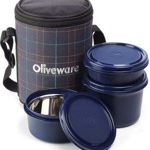 Oliveware Mini Insulated Tiffin Lunch Box