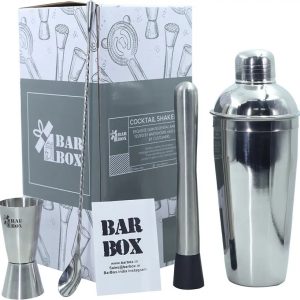 Bar Box Stainless Steel Cocktail Shaker Set